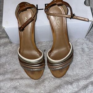 Aldo Women's Tan and Brown Sandals